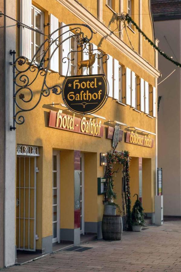 Hotel Restaurant Goldener Hirsch Donauwoerth Exterior photo
